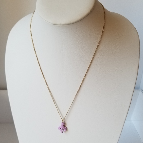 Octopus charm necklace - Picture 4 of 5